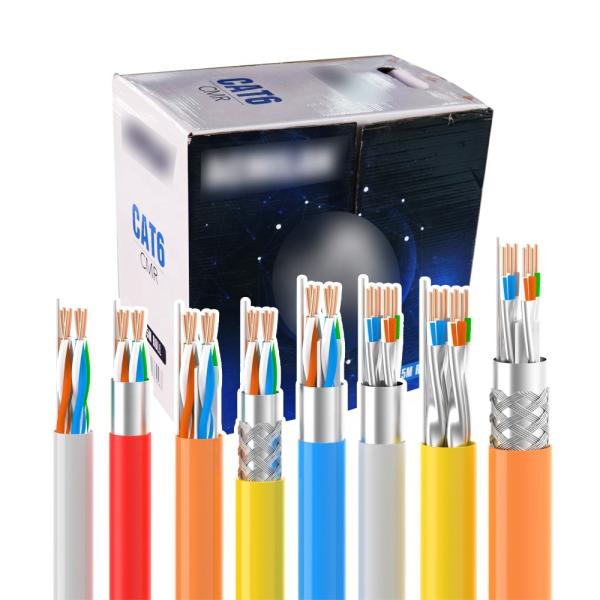 Ethernet Lan Cable For Computer exterior do revestimento de PVC 1000ft