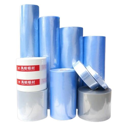 Clear Blue PVC Shrink Wrap Film Tensile Strength ≥45Mpa 350mm-810mm