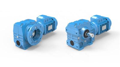 S Series Helical Gear Reducer Worm Gearbox With Double Solid Shaft