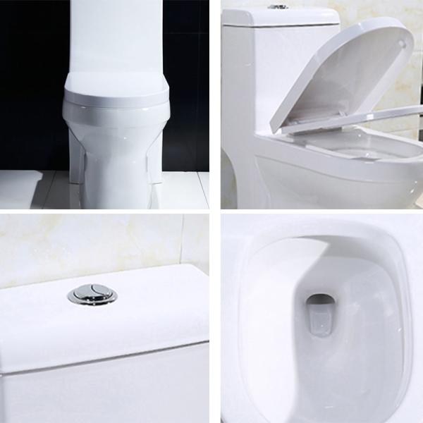 Do estilo branco de Europa do armário de água da porcelana de ADA One Piece Elongated Toilet canto cerâmico