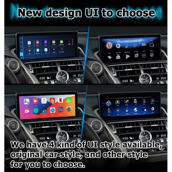 Lexus NX300h NX200 NX200t видеоинтерфейс Android 11 с беспроводным автопрослушиванием