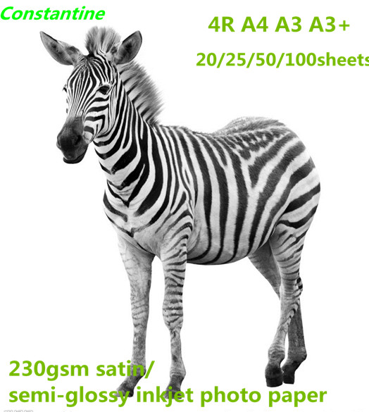 230gsm satin-semi-glossy inkjet photo paper waterproof