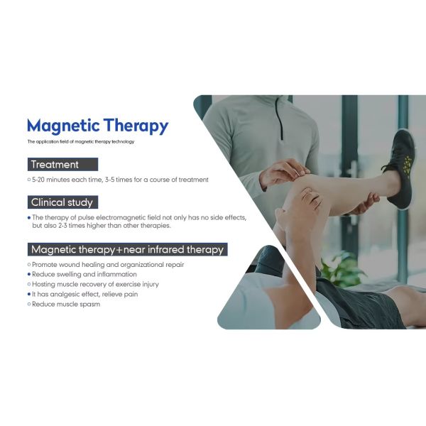 Alivio del dolor Transducción magnética con dispositivo de terapia magnética con láser de diodo