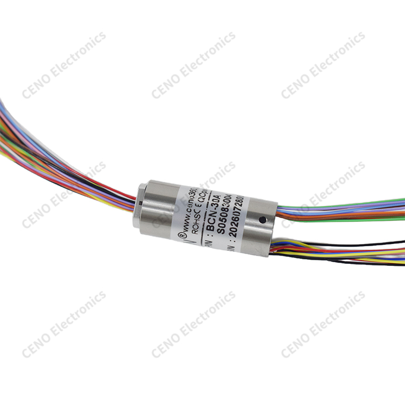Miniature Capsule Slip Ring with Noble-Metal Contacts for 360° Rotation 