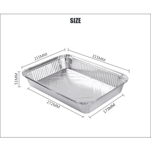 Маленькие фольганые кастрюли Серия Маленькие фольганые пекарни Хлебная кастрюля Хлебная кастрюля одноразовая