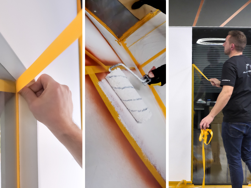 Orange Color Home Decoration Yellow Paper Washi Tape Manufacturer