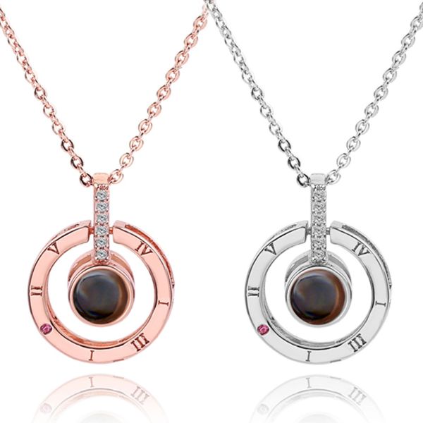 Nanotechnology Memory Love Necklace for Women Fashion Jewelry