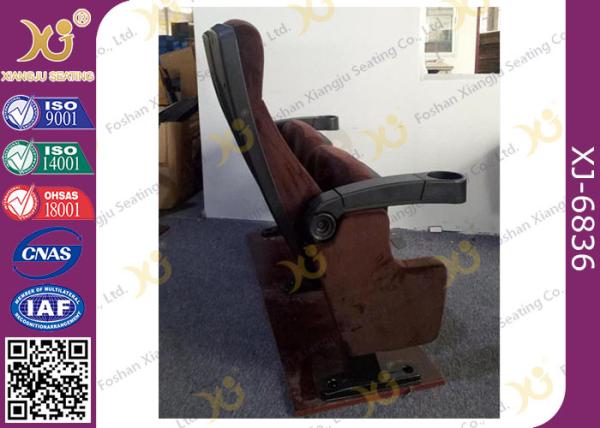 Ergonomic Cinema Hall Auditorium Seating / Movie Theater Chairs With Soft Cushion