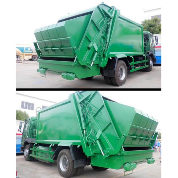 4x2 8cbm Garbage Compactor Truck / Waste Garbage Truck With 6 Wheels