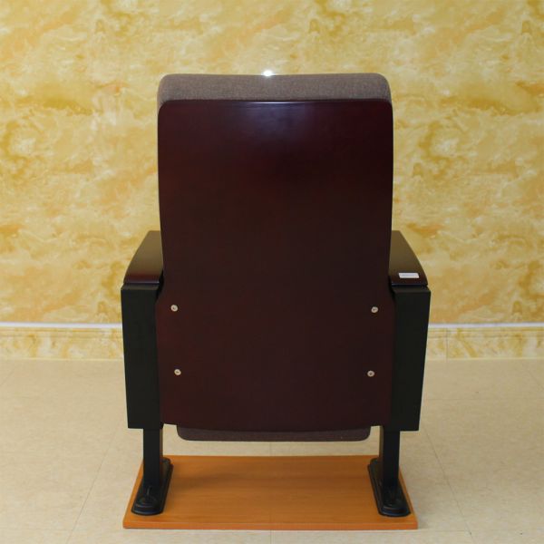 Hypoallergenic Red Movie Theater Cinema Hall Chairs With Crimson Wood Washable