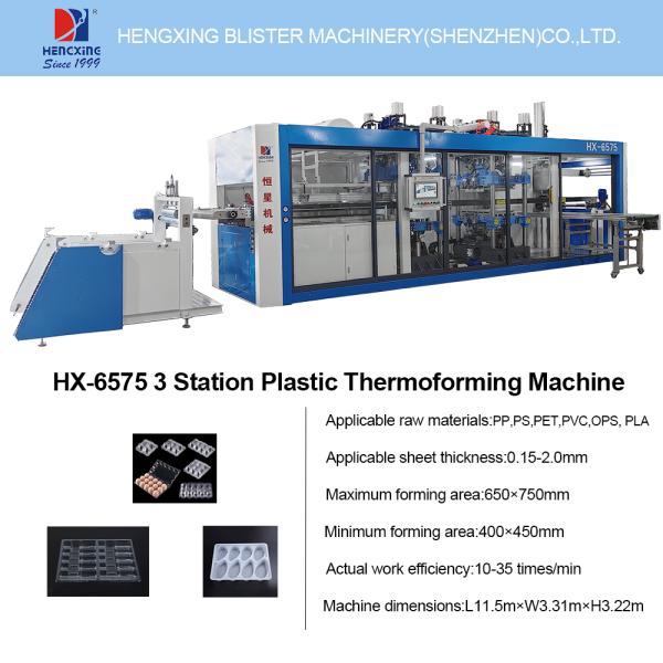 High Efficiency Pressure Thermoforming Machine with 120mm Forming Height and Circulating Water Cooling for Large Scale Production