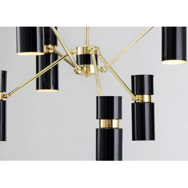 Luz ligera pendiente del dormitorio de la cocina de la sala de estar de las cabezas simples modernas del hierro 8