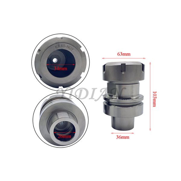 Porta-ferramentas CNC HSK63F ER40 Suporte de pinça Er32 preciso para máquina de trabalhar madeira