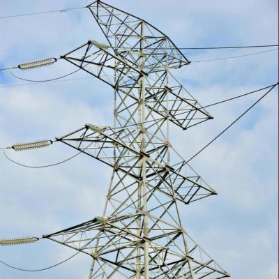 ASTM A123 galvanizados entrelaçam a torre de aço para a linha de transmissão