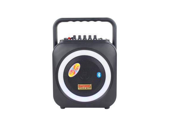 LED Round Light Mini 6.5 inch BT-Connected Portable Speaker Box Support OEM