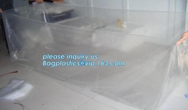 Giant jumbo big size poly pallet cover packaging bags with competitive price, 36 x 27 x 65 1 Mil ldpe Clear Pallet Cove