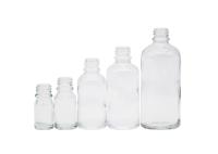 O conta-gotas de vidro vazio engarrafa o conta-gotas transparente de 30ml 50ml engarrafa para óleos essenciais