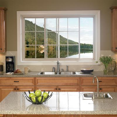 6063 Frame Fireproofing Aluminum Sliding Windows White Black Color For Kitchen