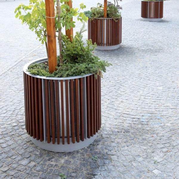Patio Modern SGS Certificate SS304 Metal Flower Planters