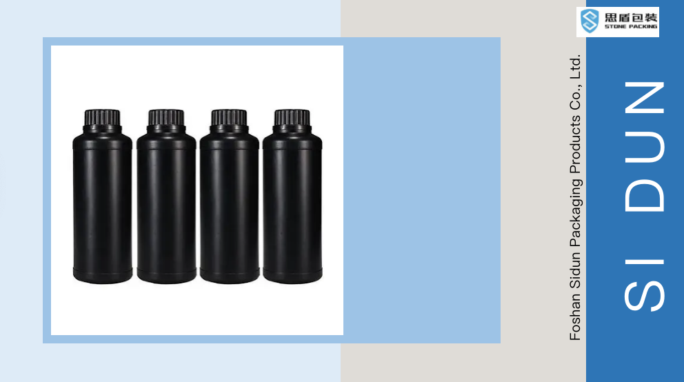 Sealing HDPE Plastic Container Reusable Refill Ink Bottle 1000ml Customized