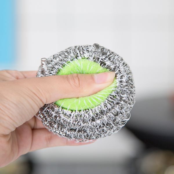 Long Lasting Kitchen Sponge Scrubber Spiral Shape Protecting Hands From Being Hurt