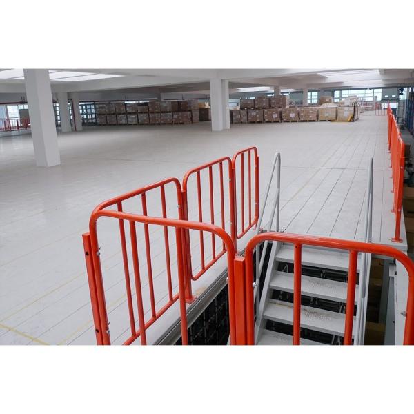 Customized Width and Depth 500kg Load Mezzanine Floor with Solid or Perforated Surface