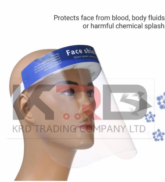 Visor Medical Anti-Fog Dental Clear Full Face Protective Disposable Face Shield With Splash Shield