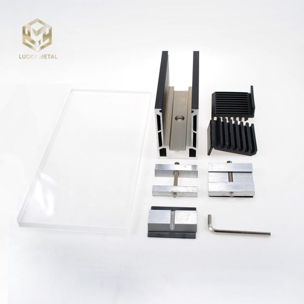 Modern Outdoor Aluminum Glass Fence with Tempered and Laminated Glass, 1200Pa Wind Load Resistance, and Anodizing and Powder Coating