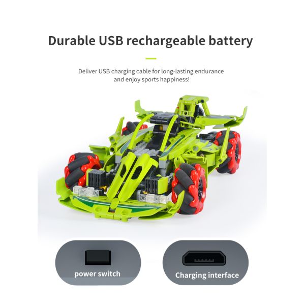 Children Electric Toy Building Blocks Real Toy Car Remote Control for Unisex Toddlers