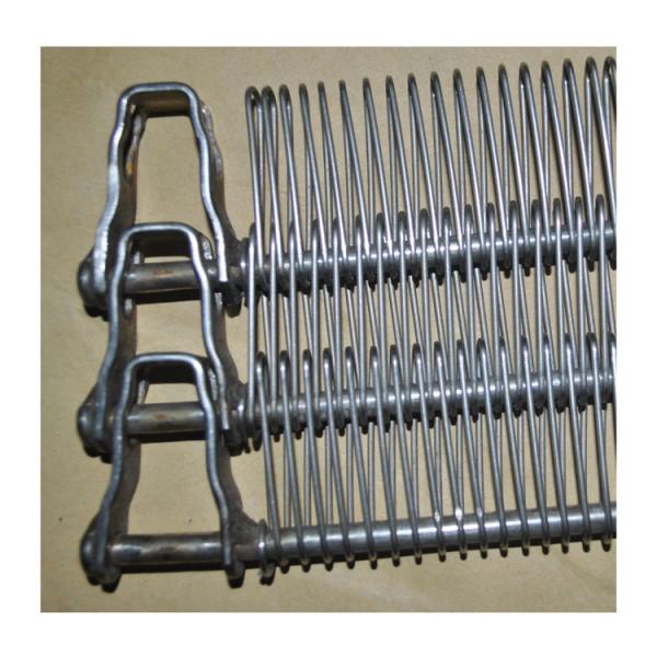 O transporte espiral de aço inoxidável Mesh Belt do fio do metal do produto comestível com a corrente para a fornalha do forno extingue o desidratador de 310s SS