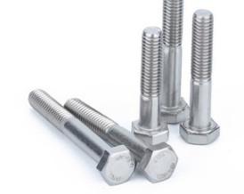 DIN931 Stainless Steel Bolts , SS304 SS316 M6-M64 Half Thread Bolt Plain Surface
