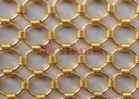 decoração interior de Ring Mesh Fabric As Divider For do aço carbono de ø2.0*20mm