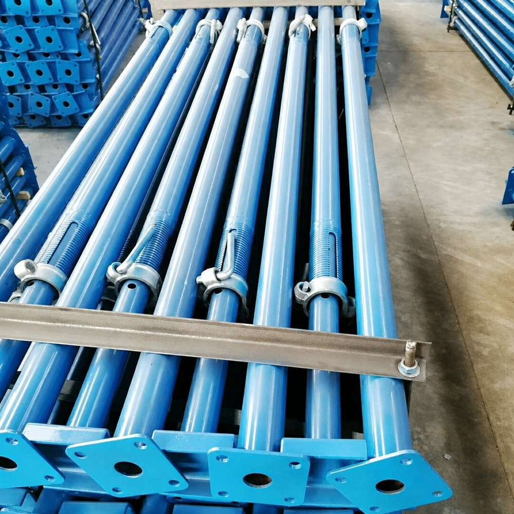 EN 12811 Compliant Adjustable Scaffolding Steel Prop with Secure Hook Locking System and 10kN - 35kN Load Capacity