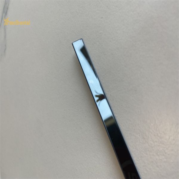 Black PVD Coated 304 Stainless Steel T Shape Tile Trim for Corner Metal Profile
