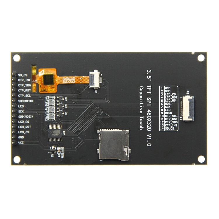 YBC035GJS-Q1 3.5-inch SPI Display with 320*480 Resolution and Capacitive Touch Screen for Embedded Applications