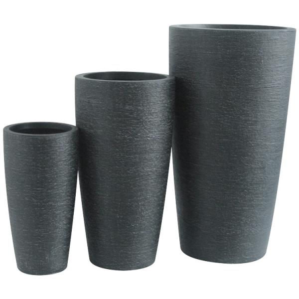 Fibra de argila de plantação de flores vaso à prova d'água para jardim doméstico exterior interior