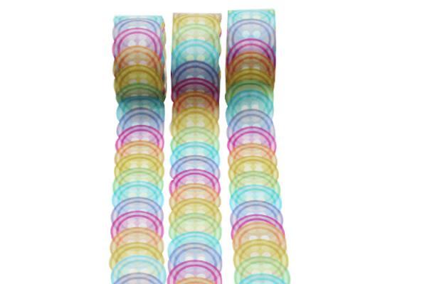 Colorful Circle Decorative Sticker Tape For DIY Crafts