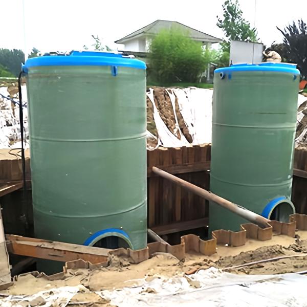 GRP Compact Integrated Water Lift Station for Flood Control Sewage Solution