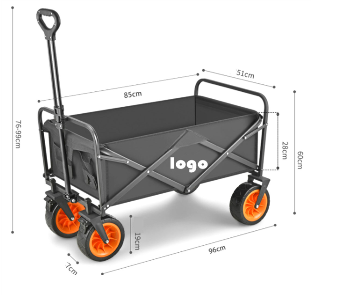 Customized Size Heavy Duty Mover Trolley Foldable Shopping Cart for Outdoor Activities