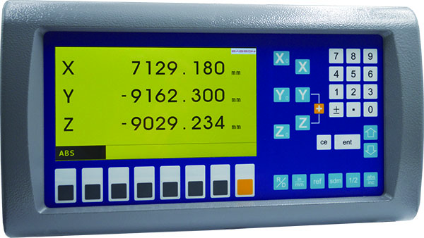 Правитель масштаба отсчета LCD цифров оси серого цвета 3 ES8C линейный