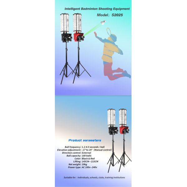 Máquina portátil do tiro do badminton das bolas do controlo a distância 180