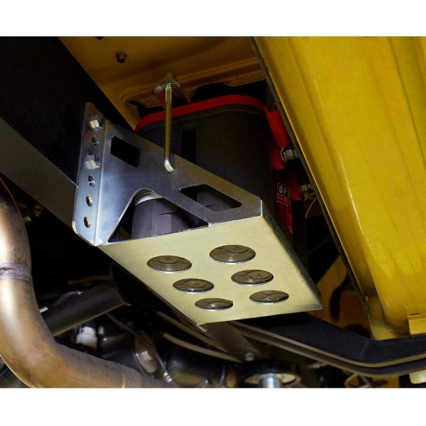 2mm Custom Bolt-On Remote Mount Car Battery Relocation Box Steel Tray for Secure Battery Placement