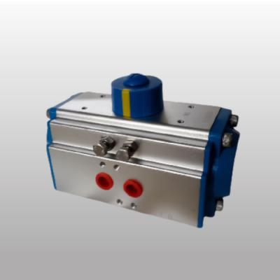 Double Action Pneumatic Actuator Aluminum Alloy 90 Degree Rack Pinion