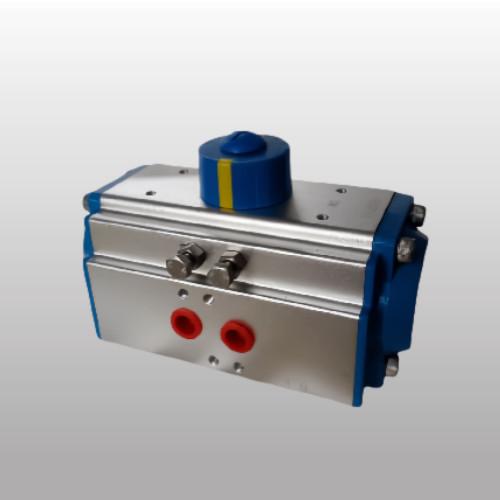 Double Action Pneumatic Actuator Aluminum Alloy 90 Degree Rack Pinion