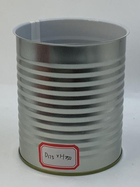 175mm Three Piece Tin Food Containers 3KG Capacity Customizable Printing