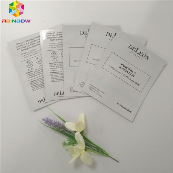 Пакет маски уплотнения сторон упаковки 3 сумки пластиковой косметики алюминиевой фольги упаковывая лицевой