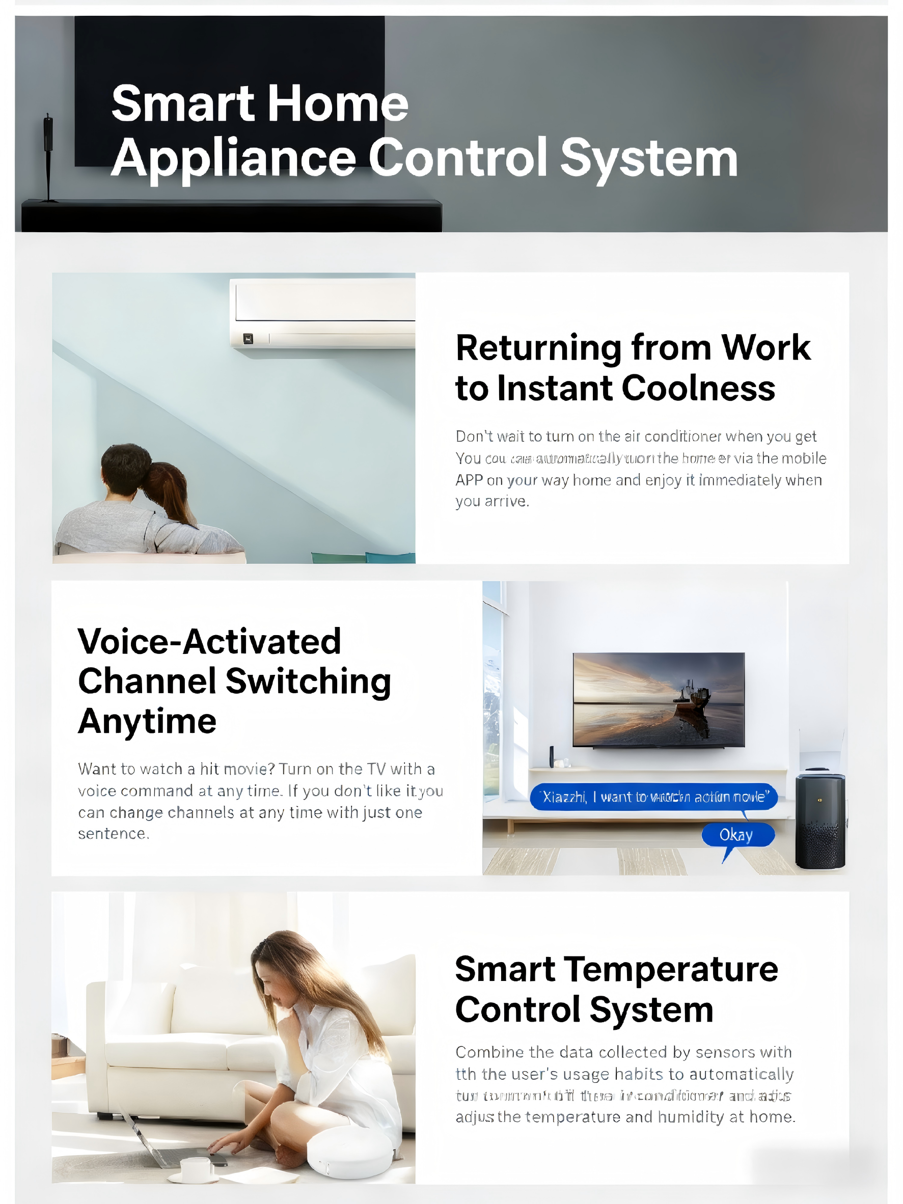 3 Bedroom Smart Zigbee Smart Home Devices System Dimmable OEM