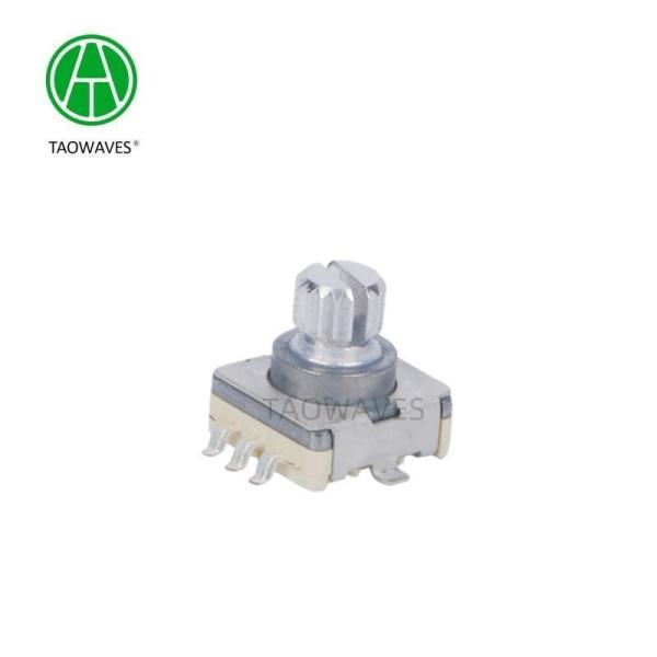 Contact Readout Short Handle 11cm Short Shaft Metal Encoder With Push Switch