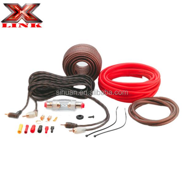 Soft PVC Jacket 2000 Watt 0GA Amp Wiring Kit for Audio Performance