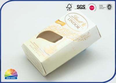 Empacotamento de papel do chocolate da porca da caixa da dobradura de Sexangle do produto comestível de C1S